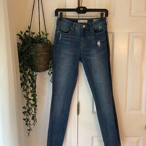 BULLHEAD Medium Wash Denim Distressed Jeans - Size 25
